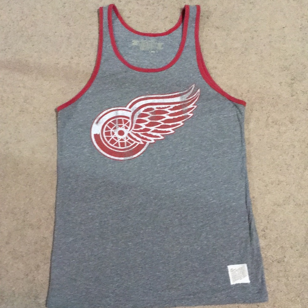 Used. Good condition red wings tank top